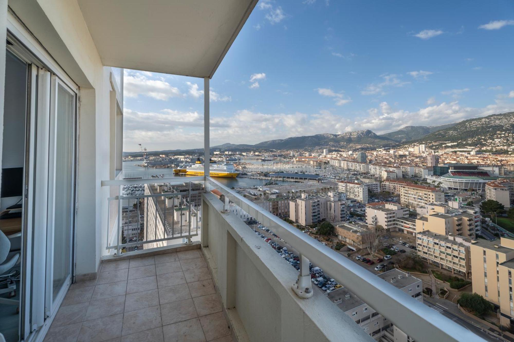 Vue Panoramique, Grand Appartement 2 Chambres A Tolón Exterior foto